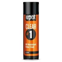 Лак 1К UV устойчивый ,с высоким глянцем  CLEAR  аэроз. 450мл (уп.6шт) U-POL CLEAR AL